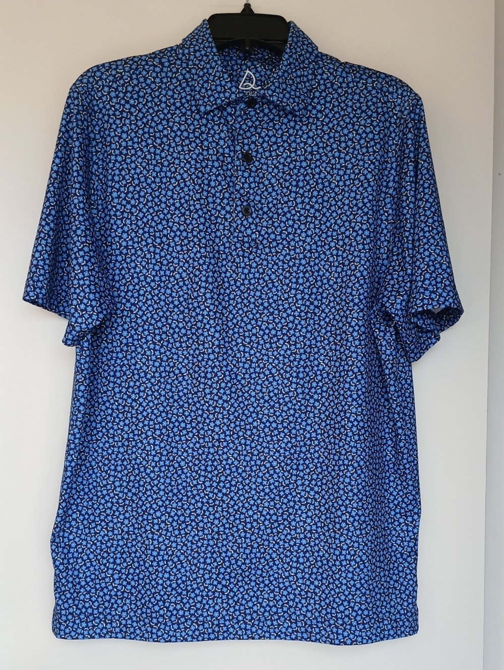 Deolax Performance Golf Polo Mens Size Medium Blue